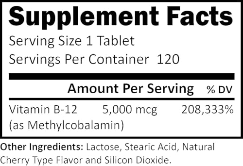 suplemento de vitamina B-12 para energía