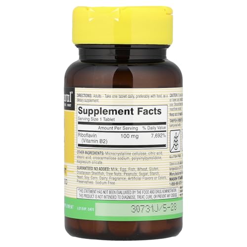 Suplemento de Vitamina B-2 natural
