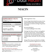 Suplemento de vitamina B3 sin gluten