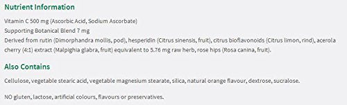 suplemento de vitamina C 500 mg