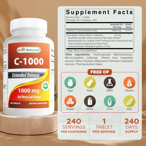 suplemento de vitamina C en tabletas