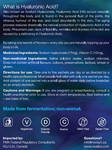 Suplemento de vitamina C Novisyn+ para salud