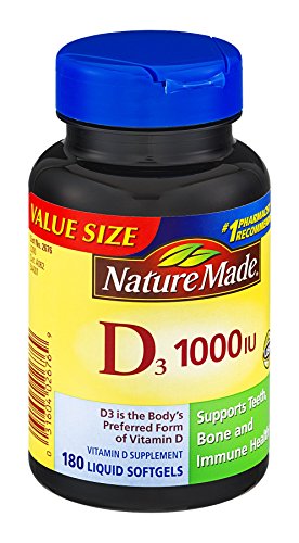 Suplemento de Vitamina D Nature Made 1000UI