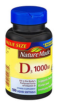 Suplemento de Vitamina D Nature Made 1000UI