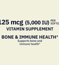 Suplemento de vitamina D3 en softgels