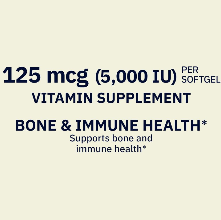 Suplemento de vitamina D3 en softgels