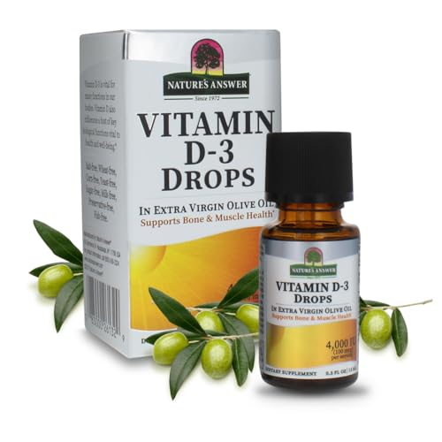 Suplemento de vitamina D3 líquida