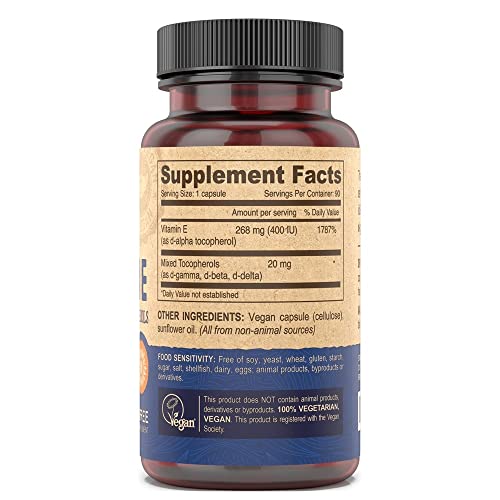 suplemento de vitamina E para piel saludable