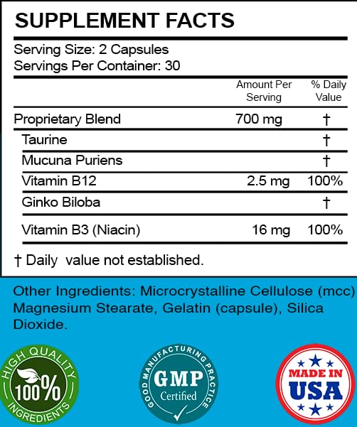 suplemento de vitaminas Hunter Focus para energía