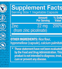 Suplemento de zinc para salud óptima