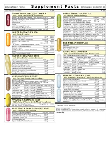 suplemento diario de B12 y ginseng
