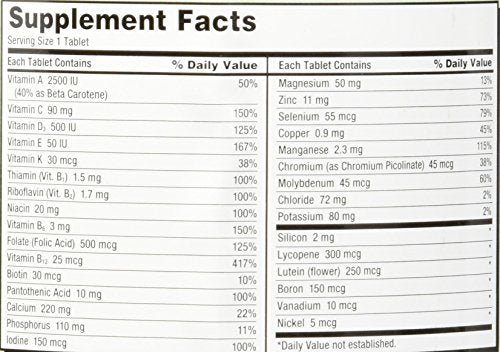 suplemento diario vitaminas y minerales