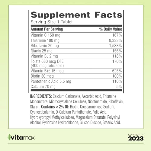 suplemento dietético de vitamina B para bienestar