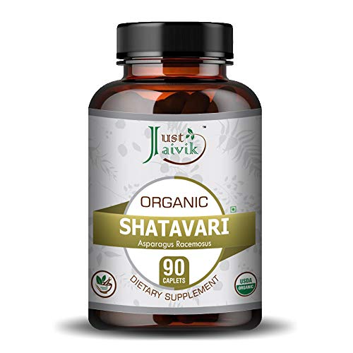 Suplemento dietético Just Jaivik Shatavari para rejuvenecimiento
