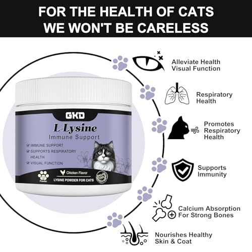 Suplemento en polvo para gatos con L-Lisina
