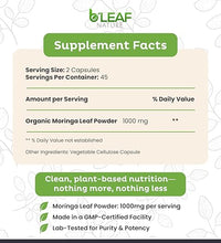 Suplemento energético de hoja de moringa