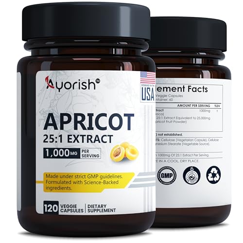 suplemento herbal de albaricoque 500 mg