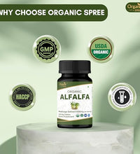 suplemento herbal de alfalfa natural