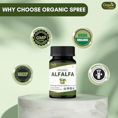 suplemento herbal de alfalfa natural