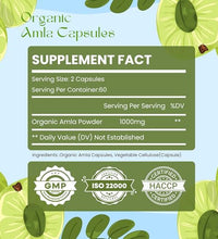 suplemento herbal de amla orgánico