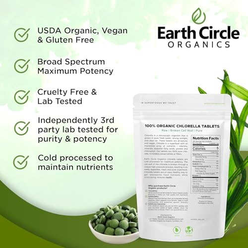 suplemento herbal de chlorella para bienestar