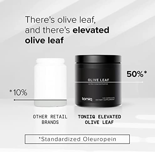 suplemento herbal de hoja de olivo Toniiq 50% oleuropeína