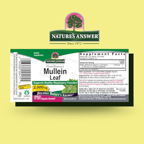 suplemento herbal de mullein natural