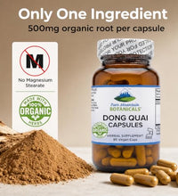 Suplemento herbal de raíz orgánica