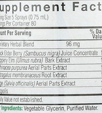 suplemento herbal de saúco negro