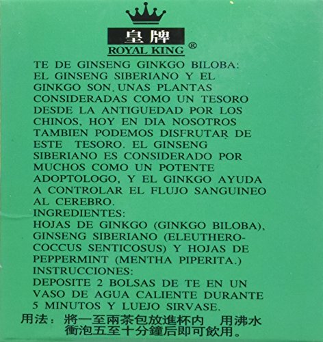 suplemento herbal ginkgo biloba Royal King