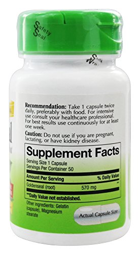 Suplemento herbal Goldenseal de Nature's Way
