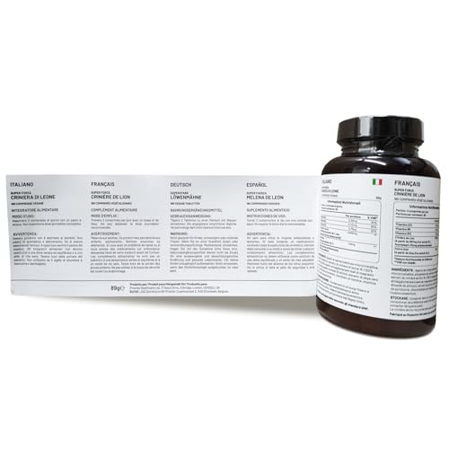 suplemento herbal hongo melena de león