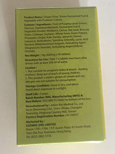 suplemento herbal Oriyen D,TOX para bienestar integral