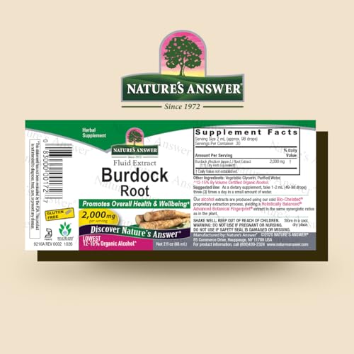 Suplemento herbal sin gluten de Nature's Answer