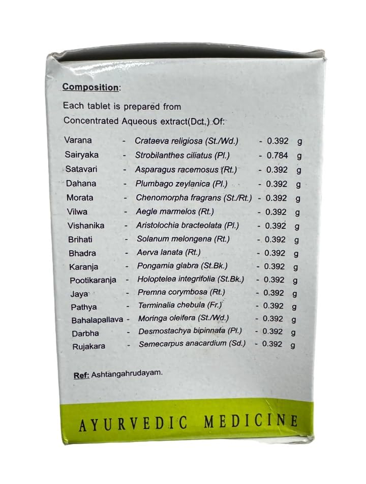 suplemento herbal varanadi kashayam salud