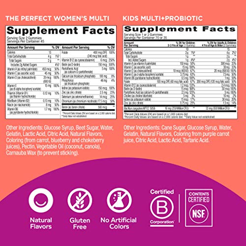 suplemento masticable para mujeres y niños