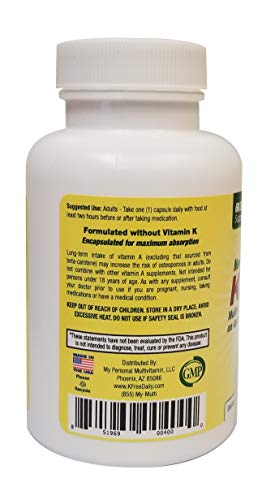 suplemento multivitamínico de 60 cápsulas