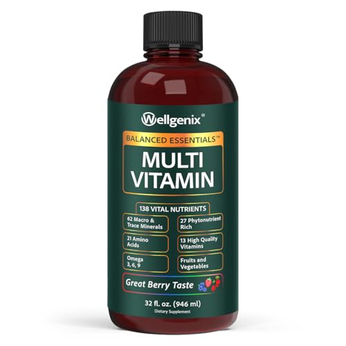 suplemento multivitamínico líquido sabor berry