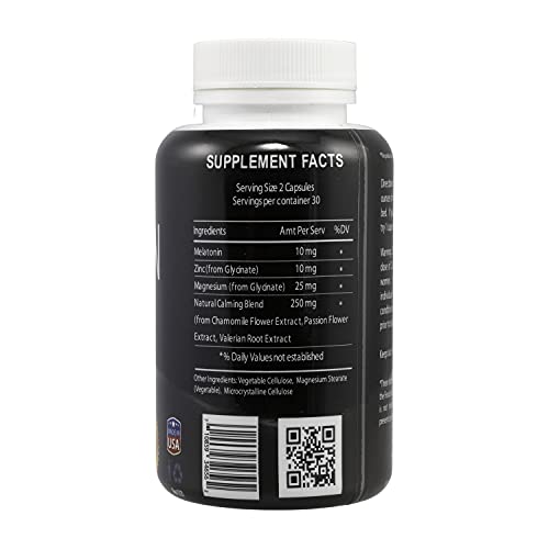 Suplemento natural con melatonina y magnesio