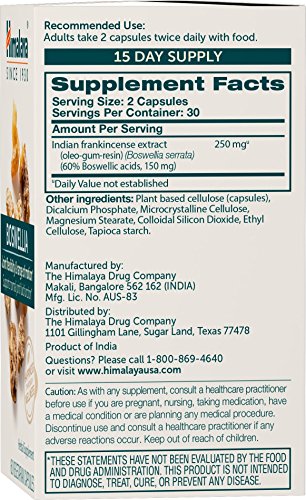 Suplemento natural de Boswellia Himalaya