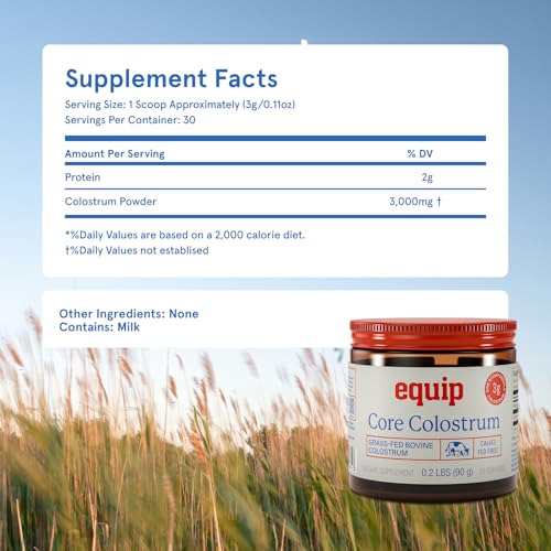 Suplemento natural de calostro alimentado con pasto