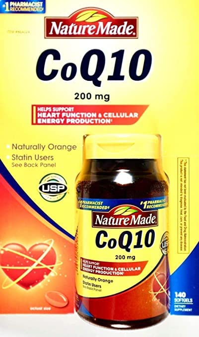 Suplemento natural de CoQ10 200 mg