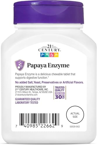 suplemento natural de papaya 21st Century