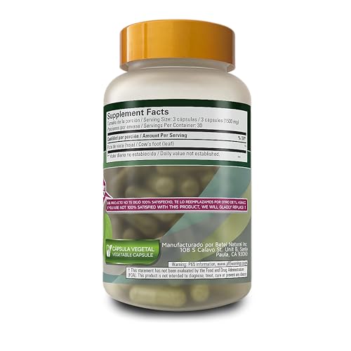 Suplemento natural de Pata de Vaca 1500 mg