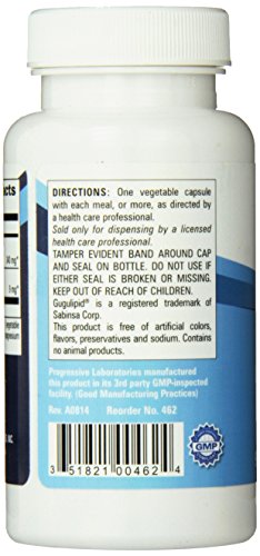 suplemento natural gugulipid de Progressive Labs