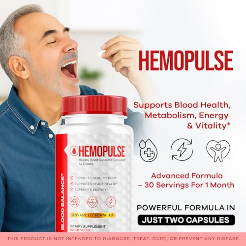 Suplemento natural HemoPulse para energía