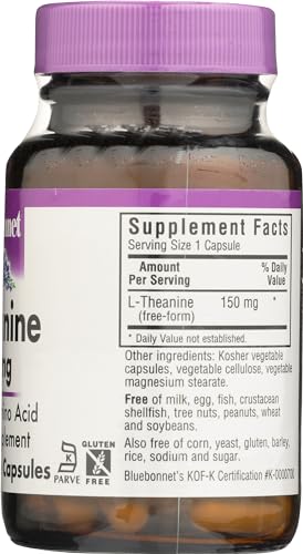Suplemento natural L-Theanina 200 MG