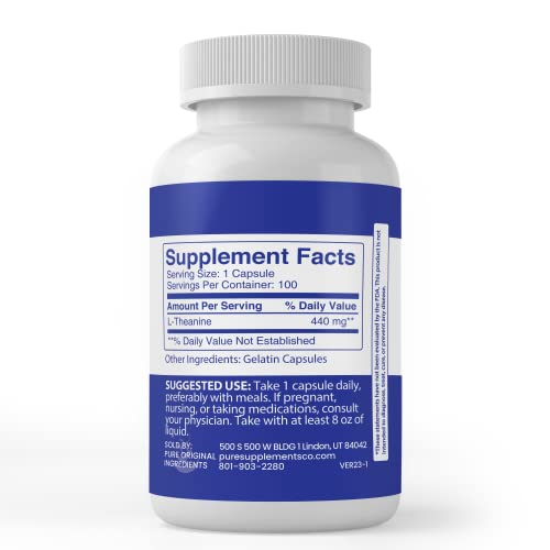 Suplemento natural L-Theanina para relajación