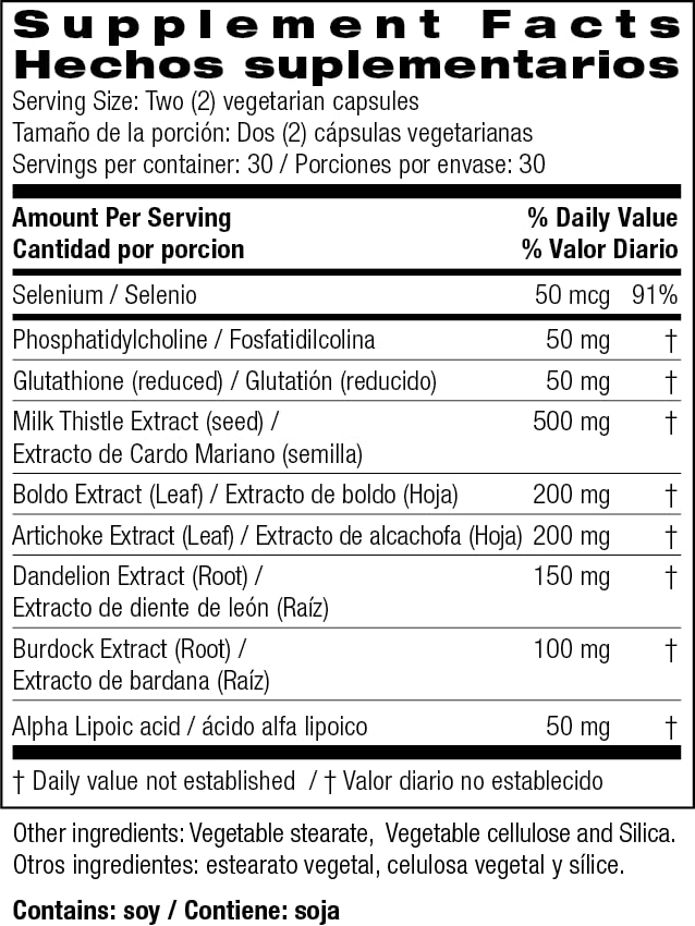 suplemento natural para la salud del hígado