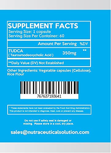Suplemento nutracéutico TUDCA para desintoxicación